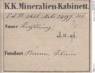 Etiketten zu Krokoit (NHMW-MIN-An96)